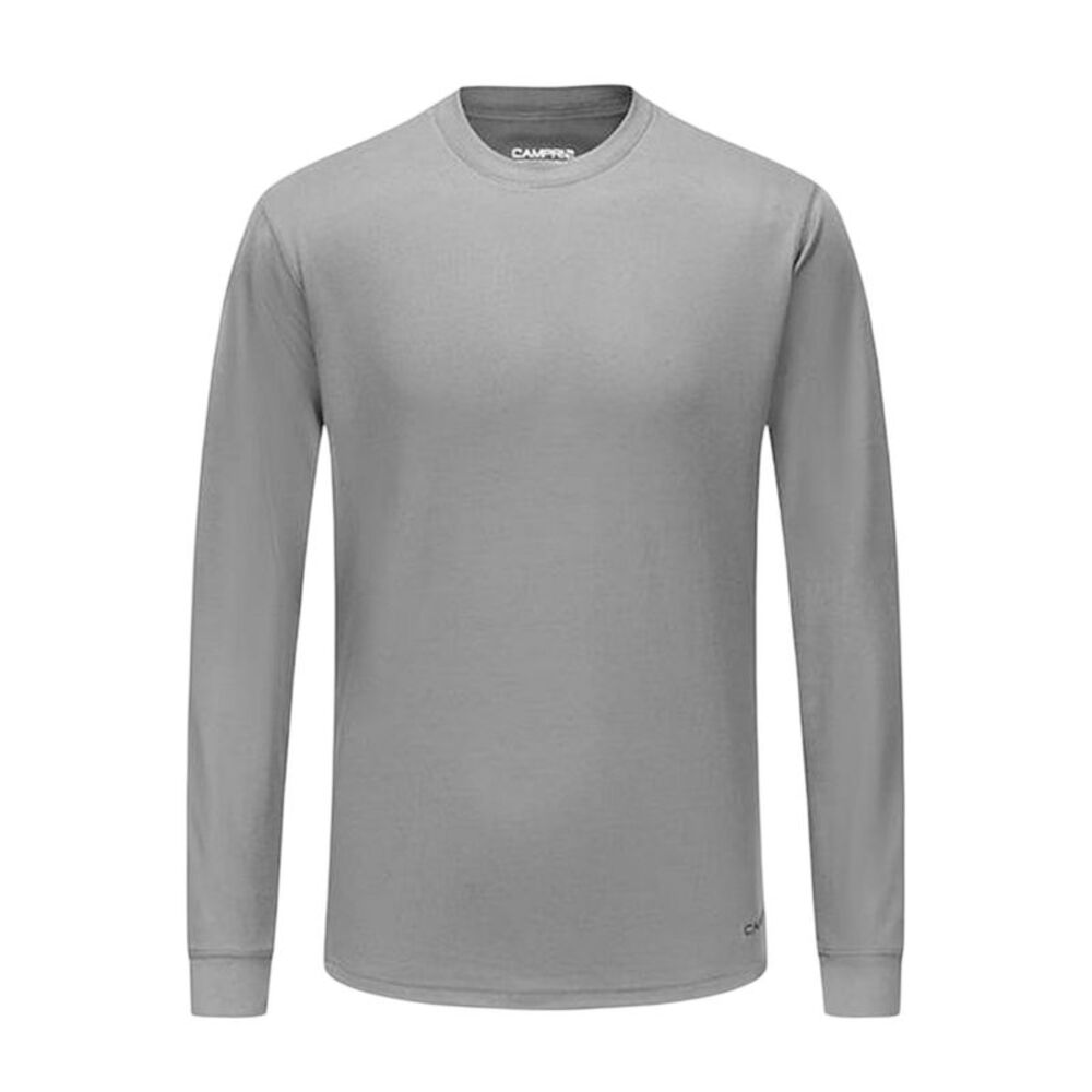 Campri Mens Thermal Long-Sleeved Base Layer Top / Gray
